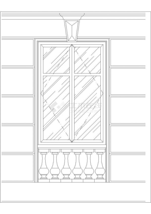 房屋内部经典热门常用西式门窗设计CAD图纸(24张)